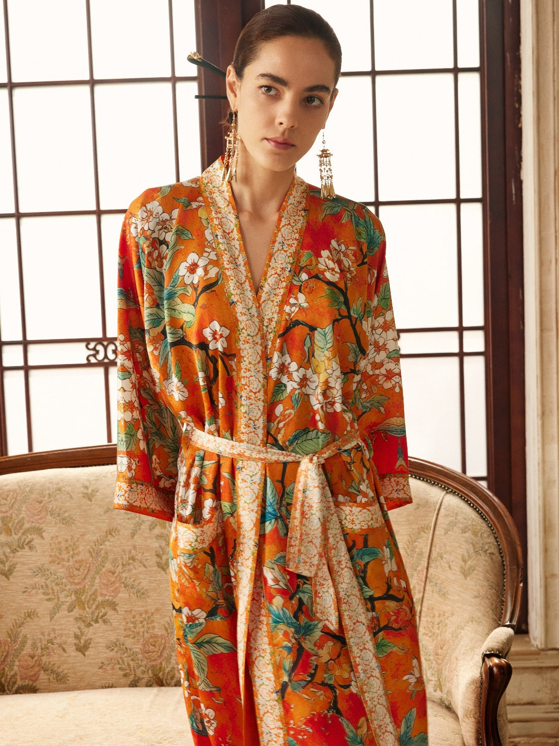Luxury Asian-inspired Kimono Robe Accessory Giftbox 3-Pcs