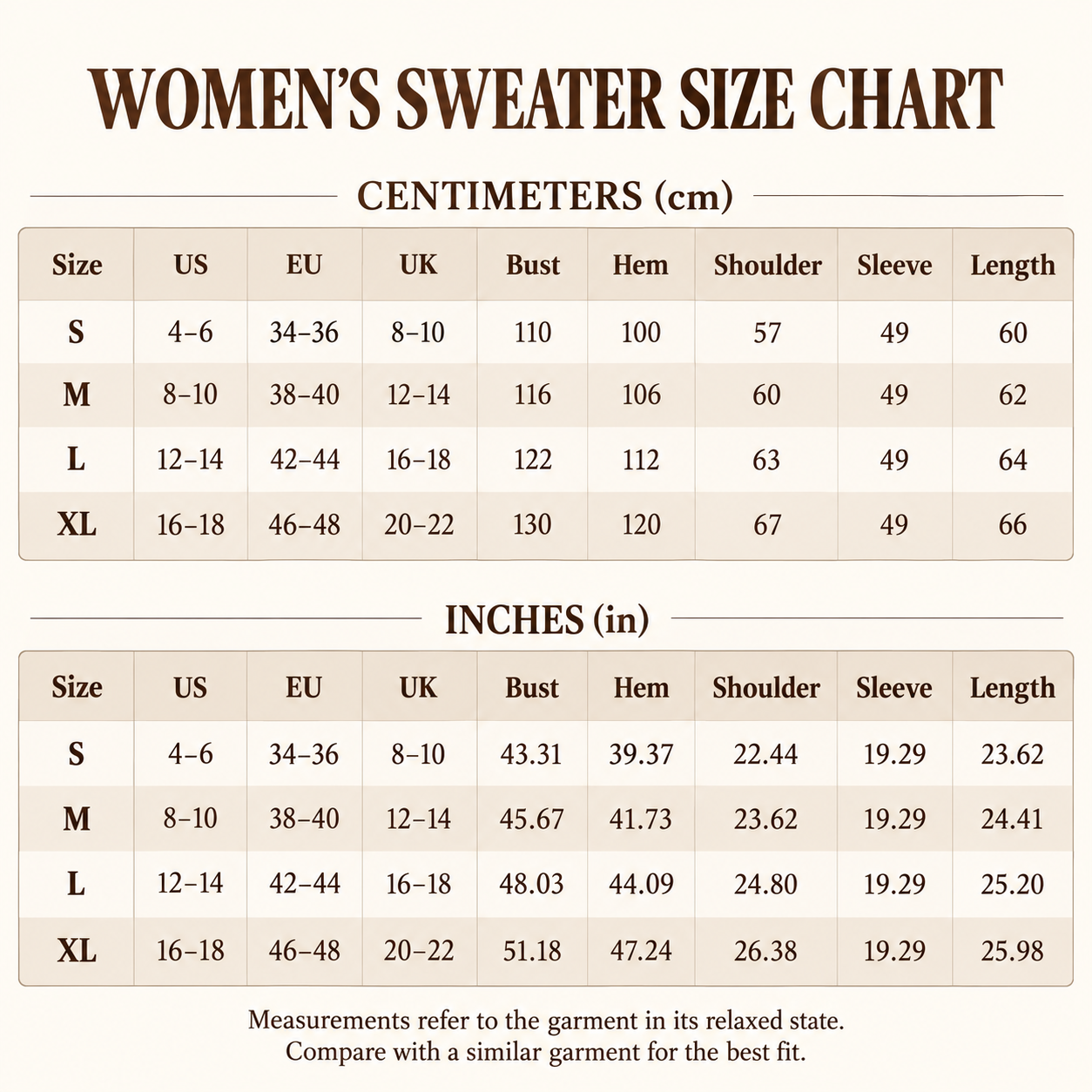 Women's Brown Textured Knit Sweater