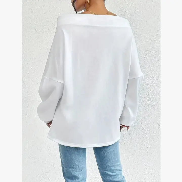 Off-Shoulder Drawstring Top