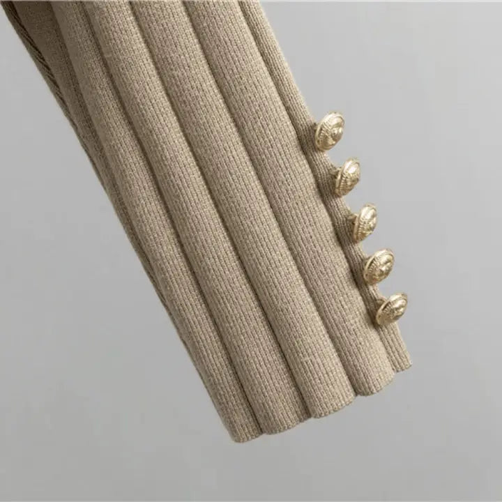 Vest and Cardigan and Wide-leg Pants Set