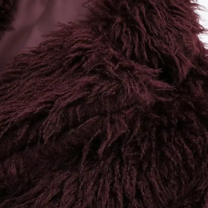 Cropped Faux Fur Jacket