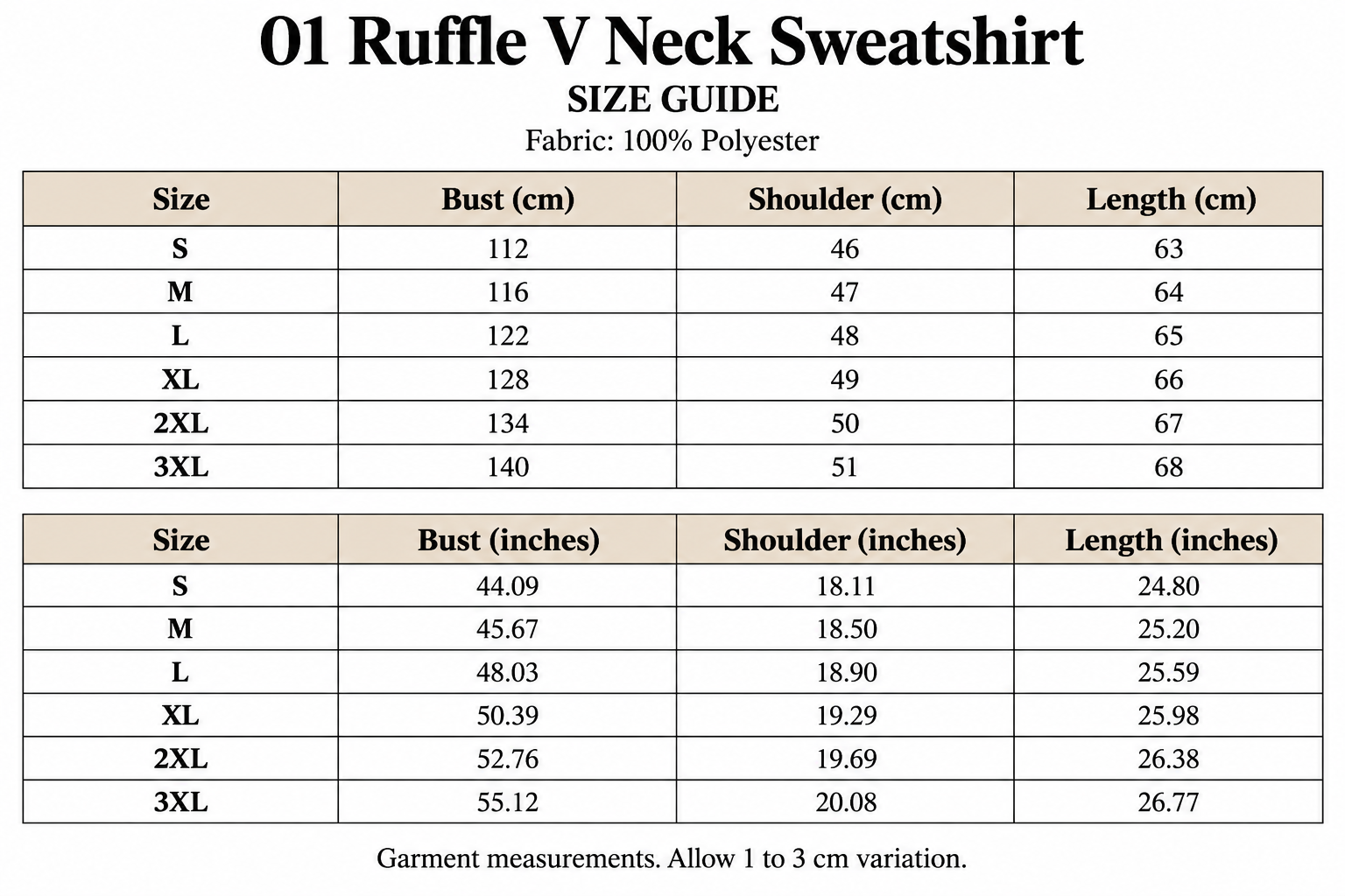 Boutique Ruffle V Neck Relaxed Sweatshirt