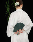 Oriental Jacquard Robe White