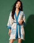 Short Kimono Robe bamboo