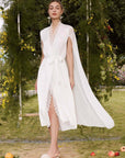 Cape Silk Bridal Robe - ulivary