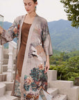 Cherry Blossom Silk Kimono Robe - ulivary