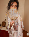 Folding Fan Kimono Robe - ulivary