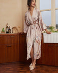 Folding Fan Kimono Robe - ulivary