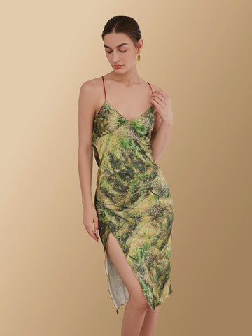 Impressionist Art Slip Dress - ulivary