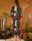 Leopard Silk Kimono Robe - ulivary
