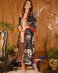 Leopard Silk Kimono Robe - ulivary