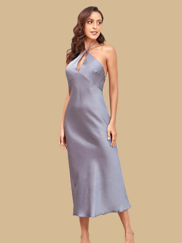 Maxi Slip Dress Lavender - ulivary