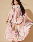 Peacock Pink Kimono Robe - ulivary