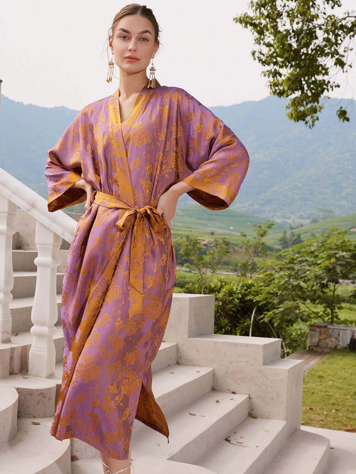Luxury Silk Robe pajama sets for women Best Gift Guide for her Wedding Gift | Ulivary