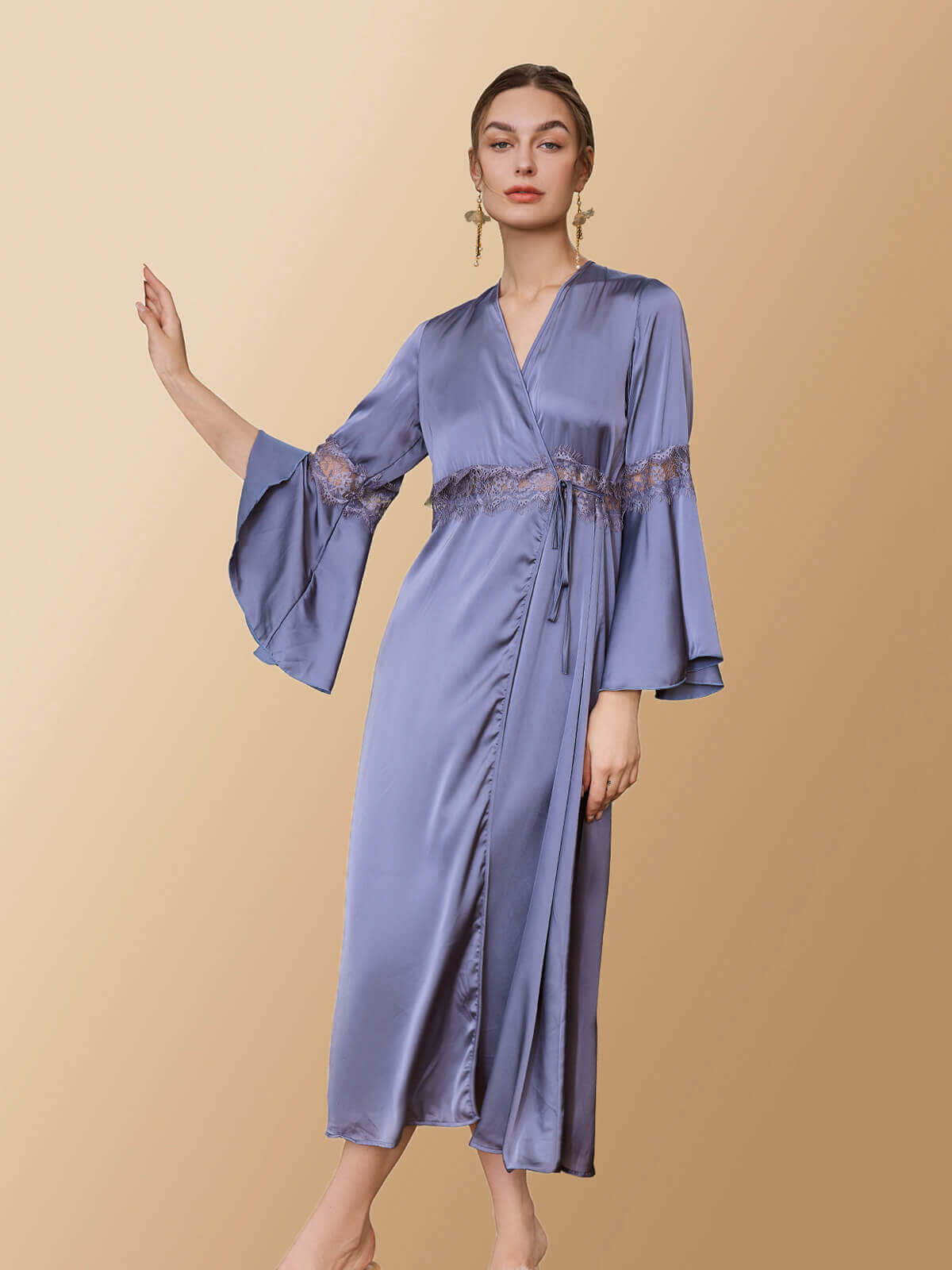 Ruffled Wrap Dress