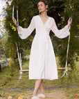 Silk Bridal Hooded Robe - ulivary