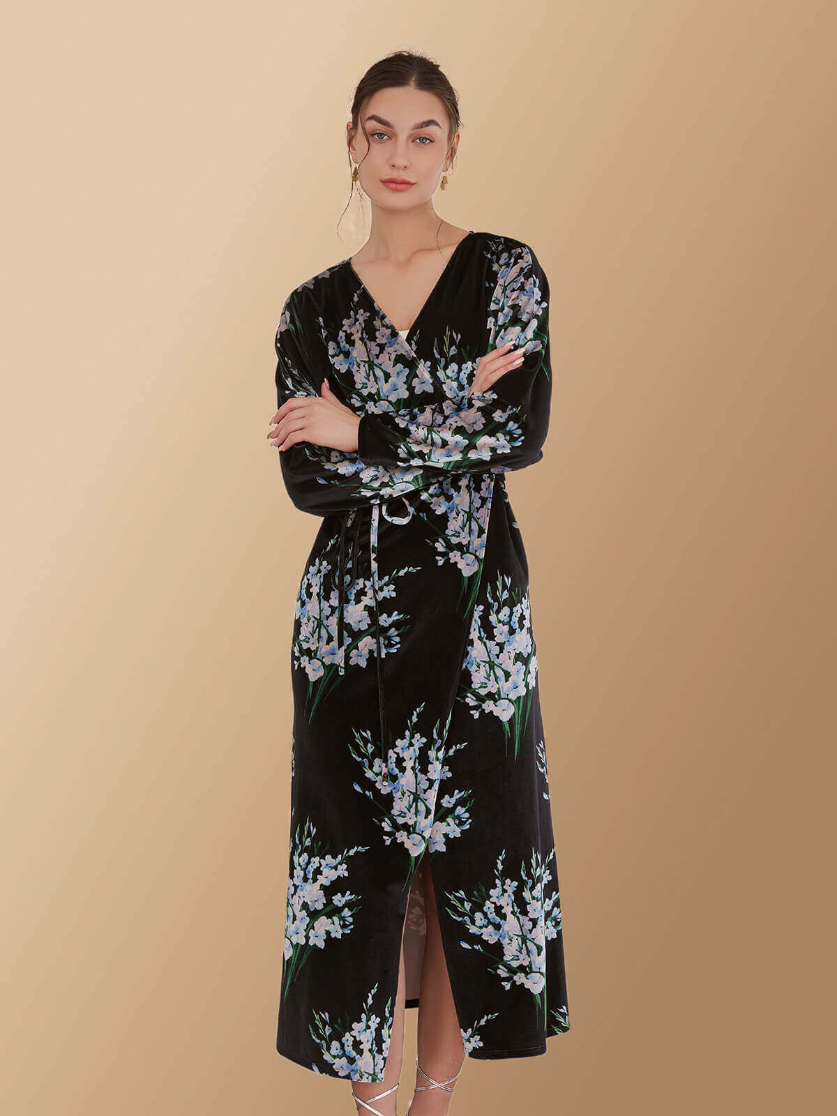 Velvet Dress Floral