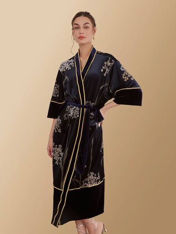 Velvet Vintage Kimono Robe - ulivary